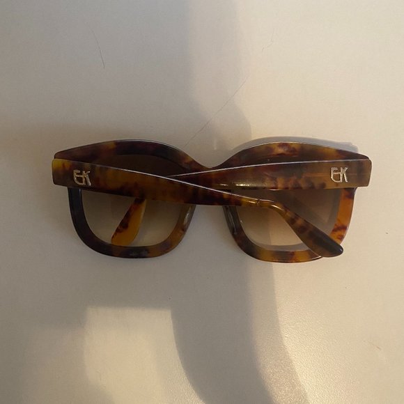 Emmanuelle Khanh VIntage Oversized Sunglasses in Tortoise main image 5